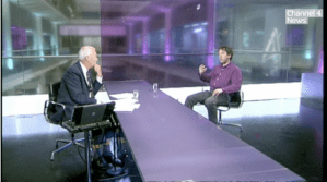 meandjs Jon Snow and me on C4 News