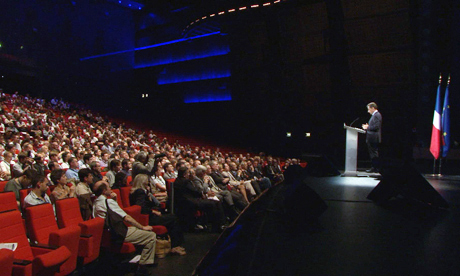 President Sarkozy at ICHEP