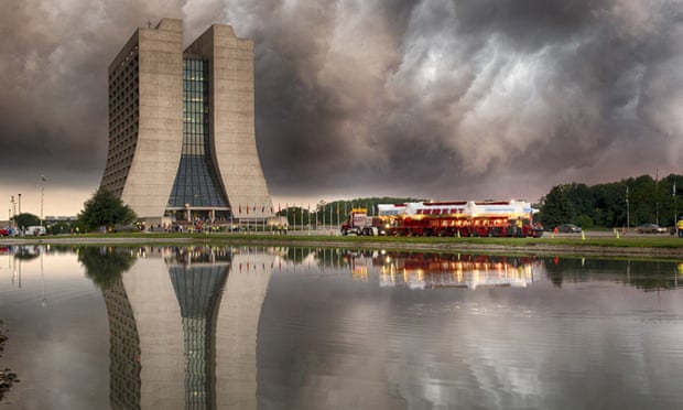 The magnet arriving, somewhat portentiously, at Fermilab in 2013 Photograph: Fermilab